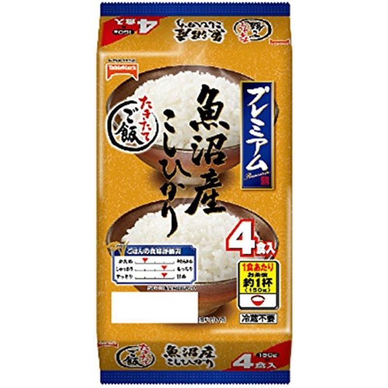 テーブルマーク　たきたてご飯　魚沼産こしひかり（分割）150gX4食入　LINEショッピング