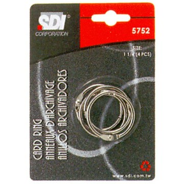【文具通】SDI 順德 0752D 約32mm 1 1/4吋 鐵製 卡片圈環 卡片圈 卡片環 卡片鐵環 金屬環 4入 K5010013【APP滿額下單4%點數(單一帳號最高1000點)】7/31止