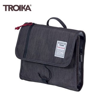 又敗家@德國TROIKA商務品味防水盥洗包BBG55/GY附掛勾多功能包出差旅行包盥洗用品換洗包化妝包沐浴包健身包溫泉包【全館299超取免運】【APP下單點數4倍送】