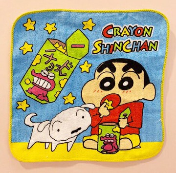 【震撼精品百貨】蠟筆小新 Crayon Shin-chan 蠟筆小新日本純棉方巾/毛巾-小白#04049 震撼日式精品百貨