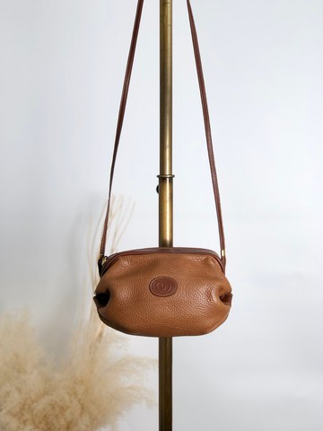 【 日本直送 名牌中古包 】GUCCI 古馳 肩背包 棕色 壓紋皮革 vintage 古著 old 6j6h7h