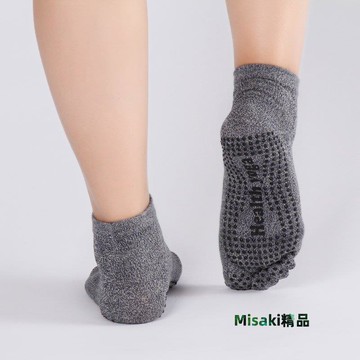 并紗男士瑜伽襪 大碼純棉全棉專業防滑瑜伽五指襪亞馬遜速賣通-Misaki精品