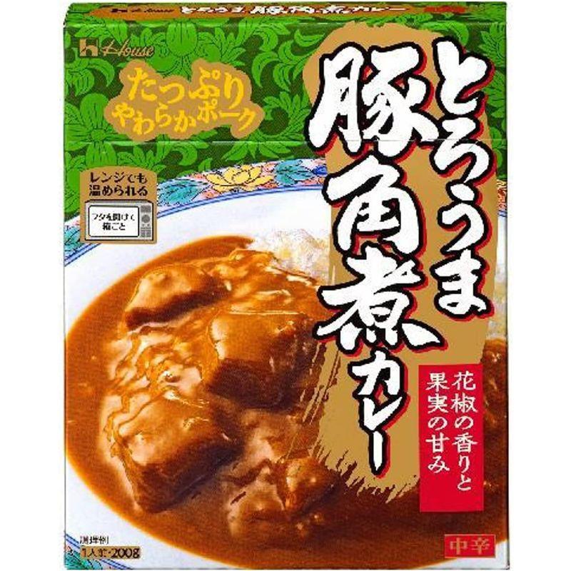 ハウスとろうま豚角煮カレー 200g ×5個 レンジ化対応・レンジで簡単調理可能