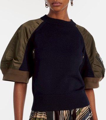 Sacai Paneled top