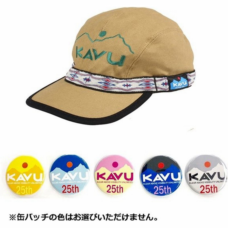 帽子 防寒 エプロン Kavu 25周年缶バッチ付き エンブロイダリー ストラップキャップ L Kavu Khaki 通販 Lineポイント最大0 5 Get Lineショッピング