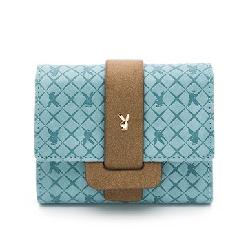 PLAYBOY - 短夾  Deer系列 - 藍色/551-3201-50-2