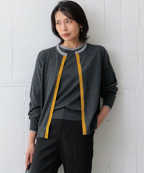 23区 S  サステナブルウールカーディガン × サステナブルウール半袖ニット trim_ofcrs_item2c24ef38719d11e