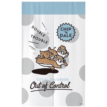 【Disney 迪士尼】半分式長布簾-奇奇蒂蒂奔跑 （85x140cm）_廠商直送