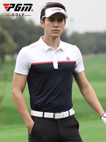 PGM  新品 高爾夫服裝 男士短袖t恤 速干面料 夏季男裝衣服