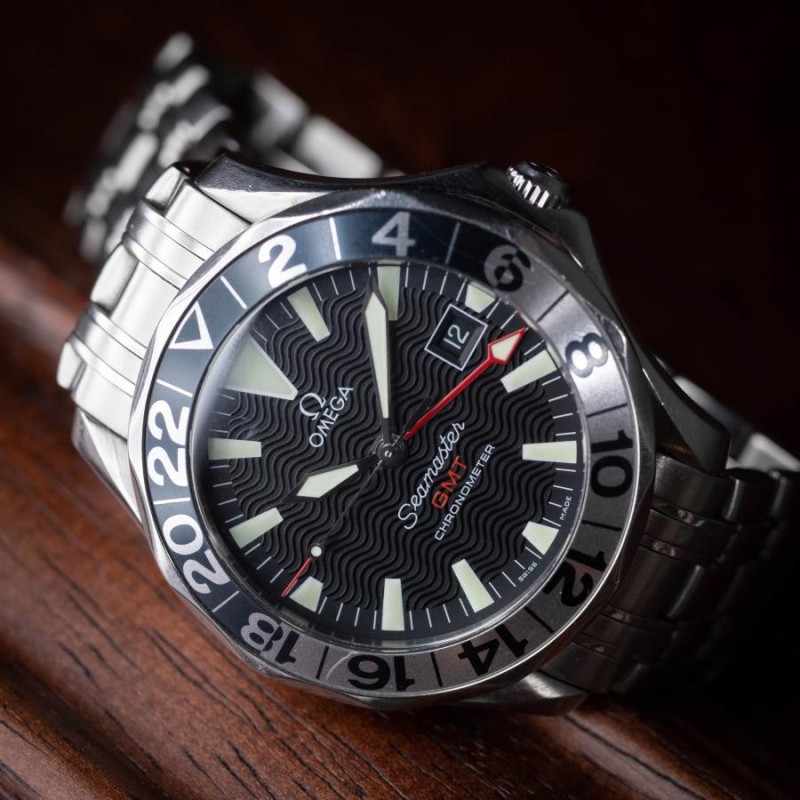 オメガ シーマスターGMT 1999年製 ギャラ、タグ付き シーマスター50周年記念モデル | LINEショッピング