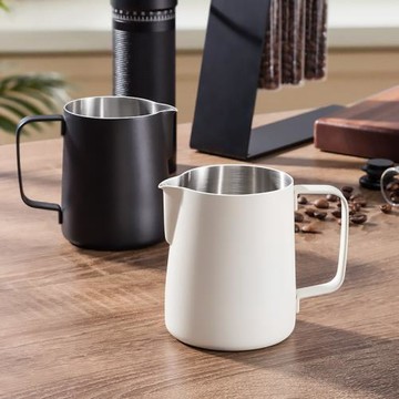 源頭直銷304不銹鋼拉花杯尖嘴咖啡奶泡杯帶刻度咖啡用具