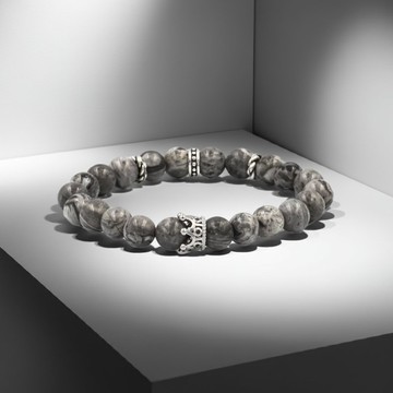 公爵Prinz | 煙灰碧玉 x 銀河之冠手鍊_地圖石 皇冠【創意安定】