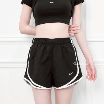 【Sharkhead】現貨 Nike Dry Tempo 短褲 運動短褲 雙層 黑色 白線 抽繩 HM6097-010