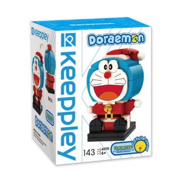 QMAN 哆啦A夢聖誕老人大頭公仔 QM61654 公司貨