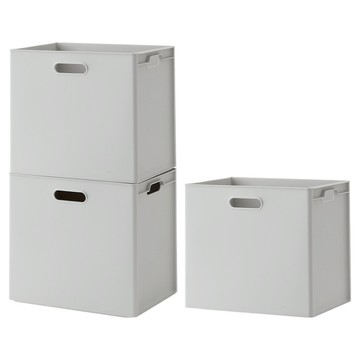 Hanssem 整理箱 大  3個  灰色  345 x 260 x 310mm