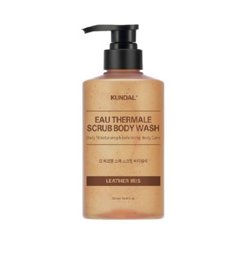 KUNDAL SPA溫泉水去角質沐浴露 500ml (皮革鳶尾)