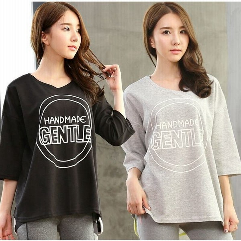 5分袖カットソー レディース トップス 無地 ゆったり 英字 英語 フィットネス スポーツウェア トレーニングウェア フィットネスウェア おしゃれ 女 通販 Lineポイント最大0 5 Get Lineショッピング