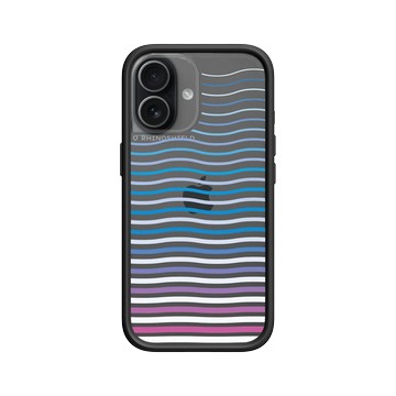 iPhone 17 Mod NX -邊框背蓋組合 (相機按鈕) 黑 - Ocean Collection: Let's Sea 海洋系列：一路向海 - 海波交響（潮間帶）