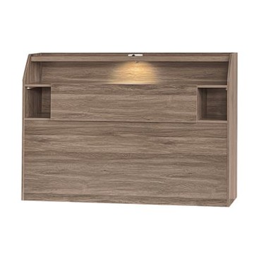 文創集 滿意3.5尺單人夜燈插座加高型床頭箱(六色可選)-107x25x110cm免組