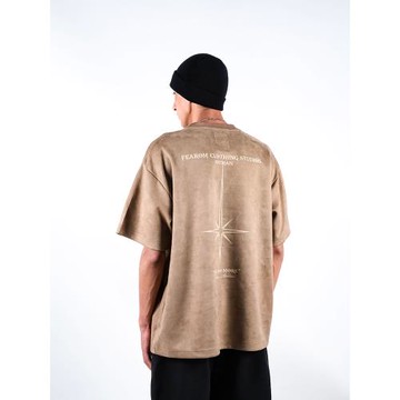 FEAROM新品夏季美式短袖t恤男2024新款情侶半袖vintage復古體恤潮