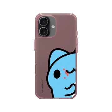 iPhone 17 Clear (相機按鈕) 晶醺玫 - 貓貓蟲咖波 Bugcat Capoo - 咖波偷看你