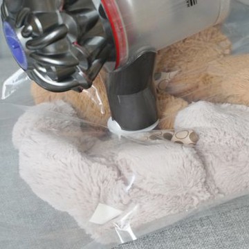 LUV質感生活 台灣 手捲兩用衣物真空壓縮袋 3D-S號2入