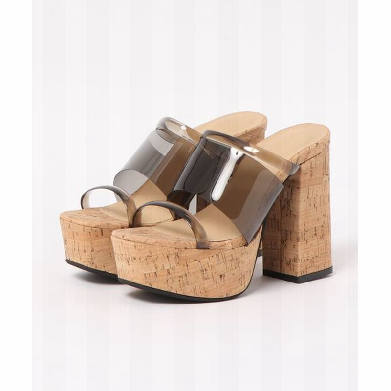 Mafmof Elvisluce エルビス ルーチェ スケルトンベルトのコルクソールサンダル Women シューズ サンダル 通販 Lineポイント最大0 5 Get Lineショッピング