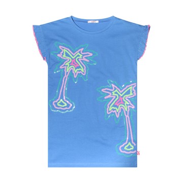 Billieblush - Light Blue Cotton T-shirt Dress