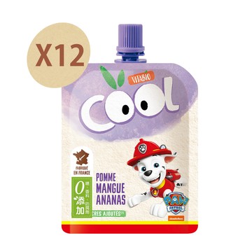 【法國Vitabio】生機優鮮果-蘋果芒果鳳梨90gX12