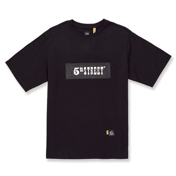 5th STREET｜山形｜男裝｜露營工具熱感應短袖T恤｜黑色