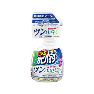KAO 日本浴室免刷洗強力除霉鹼性泡沫噴霧清潔劑360ml/瓶-溫和花香(衛浴磁磚凹縫濃密除垢洗劑)
