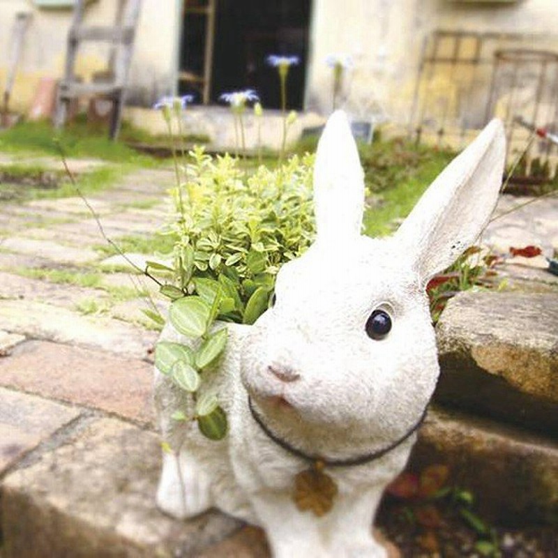 ガーデニング オブジェ うさぎ プランター オーナメント ガーデン 庭 ベランダ 玄関 おしゃれ 北欧 動物 鉢 通販 Lineポイント最大0 5 Get Lineショッピング