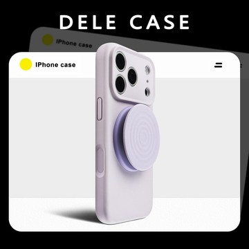 iphone17/16pro手機殼莫蘭迪紫波漾摺疊支架蘋果17promax磁吸液態防摔15高級感軟邊14網紅13小衆
