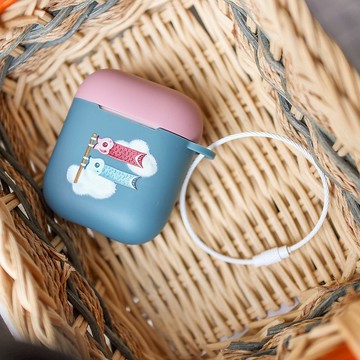 雙魚旗子 の 浪漫 / AIRPODS 保護套 - 煙熏藍