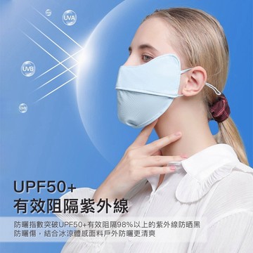 【台灣公司貨 免運費】防曬護眼角口罩 防曬口罩 露鼻透氣遮陽面罩 防紫外線口罩 遮陽口罩 冰絲防曬面罩 男女薄款面罩