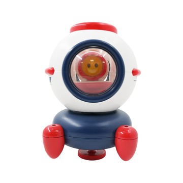 IngBaby 發光旋轉洗澡玩具 火箭造型泡澡玩具 遇水發光 動力旋轉灑水  多色  1個
