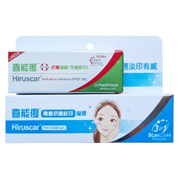 Hiruscar 喜能復 全方位淡印無瑕組 (凝膠+抗菌祛印美背噴霧)  1組