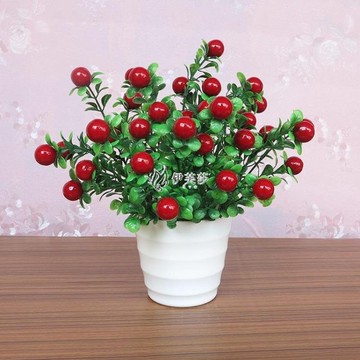 仿真假花草擺件客廳家居茶幾擺設塑料花束植物小清新盆栽套裝 【快速出貨】