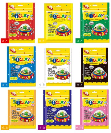 【AMOS 阿摩司】韓國原裝 50g 袋裝 超輕黏土 多色可選 /袋 IC50DP12  -  多款可選