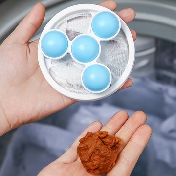 ✈新北發貨✨洗衣機過濾網袋除毛器家用去毛吸毛神器粘毛清潔濾毛絮收集洗衣袋