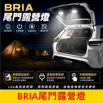 FOXTRON【BRIA尾門露營燈-2顆】帶開關 開門亮關門暗 布里呀 後尾門開啟照明 後門板燈 LED燈 後門小燈