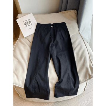 大碼女裝冬季新款直筒休閑褲梨形身材小個子胖mm顯瘦九分直筒褲子