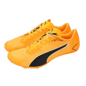 Puma 田徑鞋 EvoSpeed Brush 7 男鞋 黃 黑 釘鞋 中長距離 可拆釘 312969-01