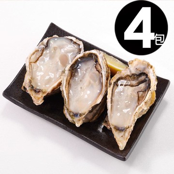 日本原裝巨大生蠔/全殼牡蠣4包(500g 約2-3粒/包)