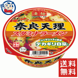 送料無料 カップ麺 ヤマダイ ニュータッチ 凄麺 奈良天理スタミナラーメン 112g×12個入×1ケース