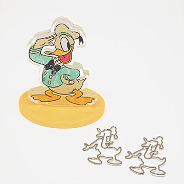 日本正版 迪士尼 Disney 仿舊 唐老鴨 造型迴紋針組 《 可直接吸附在立板上 好看又好用 》★ 夢想家 Zakka'fe ★