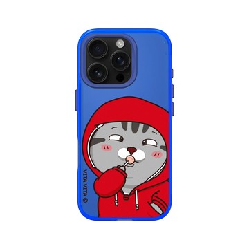 iPhone 16 Pro Clear 激光藍 - VITA VITA．塔仔是隻貓 - 吃到鬥雞眼款