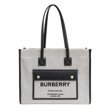 BURBERRY 巴寶莉 黑色帆布 肩背包 8044137 【二手名牌BRAND OFF】