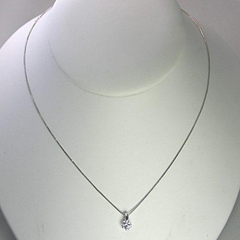 ダイヤモンド ネックレス プラチナ 一粒 0.5ct 鑑定書付 0.516ct D