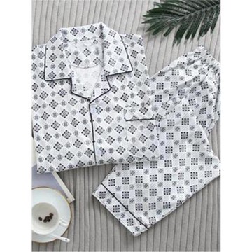 中年男士睡衣春秋款長袖長褲男款加大碼中老年爸爸開衫家居服套裝